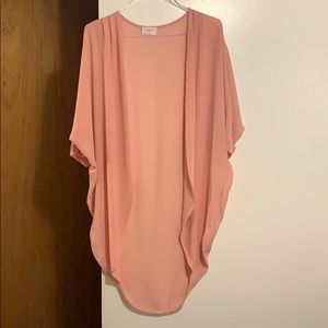 Pink Semi-Sheer Cover Up